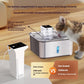 Wireless Cat Water Fountain Stainless Steel Rechargeable