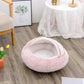 2 In 1 Dog And Cat Bed Pet Winter Bed Round Plush Warm Bed House Soft Long Plush Pets Bed Pet Products