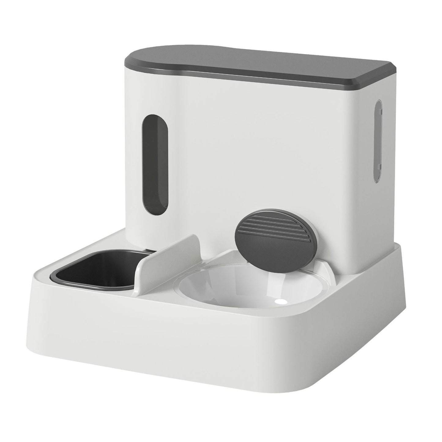 Cat Automatic Pet Feeder Water Dispenser Integrated Double Bowl Drinking Pet