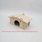 Solid Wood Small House Hamster Sleeping Nest Djungarian Hamster Small Villa Toy Supplies