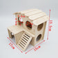 Solid Wood Small House Hamster Sleeping Nest Djungarian Hamster Small Villa Toy Supplies