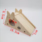 Solid Wood Small House Hamster Sleeping Nest Djungarian Hamster Small Villa Toy Supplies