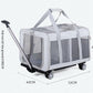 Large Pet Trolley Bag Cat