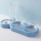 Cat Bowl Anti-tumble Automatic Feeding Water Fountain
